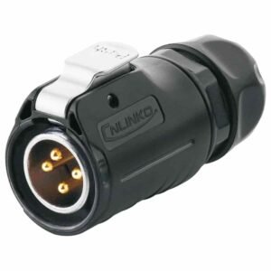 LP-20-C04PE-01-022, 4-Pin Male Cable Mount Waterproof Connector