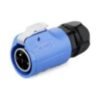 LP-20-C04PE-06-001, 4-Pin Male Cable Mount Waterproof Connector (Isolated Pin, Screw Wire)