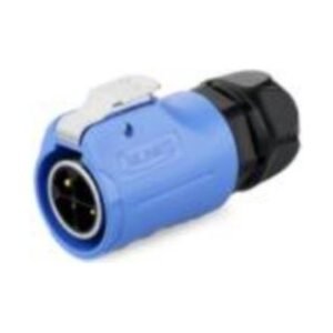 LP-20-C04PE-06-001, 4-Pin Male Cable Mount Waterproof Connector (Isolated Pin, Screw Wire)