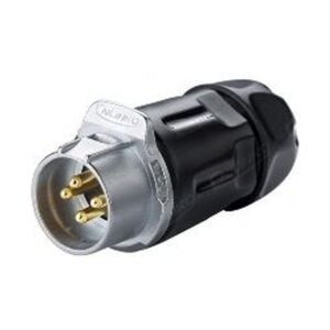 LP-20-C04PP-01-001, 4-Pin Male Push-Pull Cable Coupler Waterproof Connector