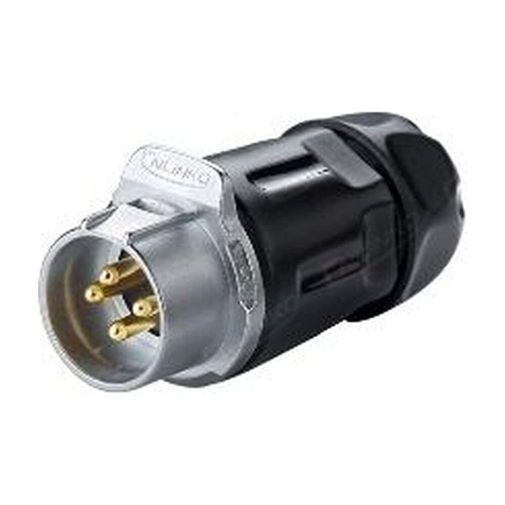 LP-20-C04PP-01-001, 4-Pin Male Push-Pull Cable Coupler Waterproof Connector