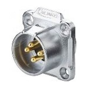LP-20-C04SX-03-402, 4-Pin Male Panel Mount Waterproof Connector
