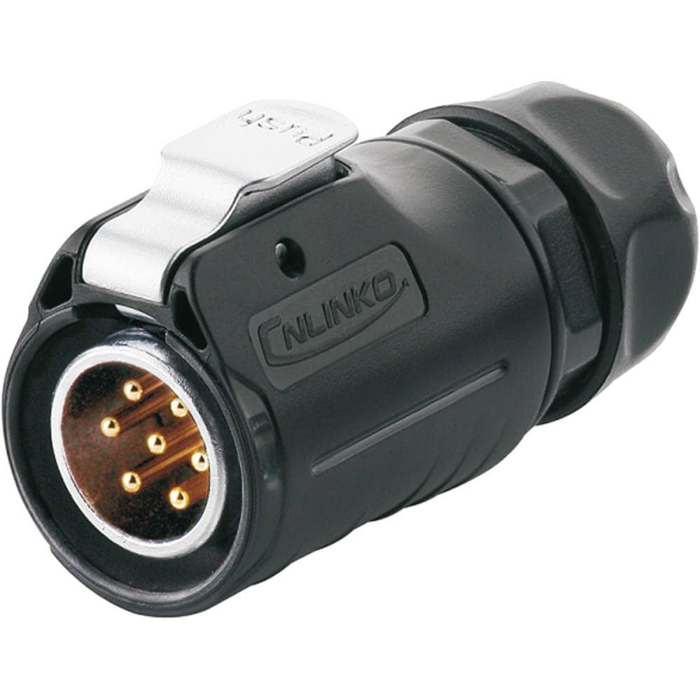LP-20-C07PE-01-022, 7-Pin Male Cable Mount Waterproof Connector