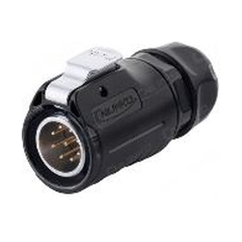 LP-20-C09PE-01-022, 9-Pin Male Cable Mount Waterproof Connector