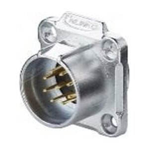 LP-20-C09SX-01-003, 9-Pin Male Panel Mount Waterproof Connector