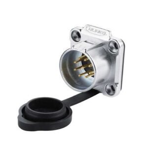 LP-20-C09SX-03-102, 9-Pin Male Panel Mount Waterproof Connector