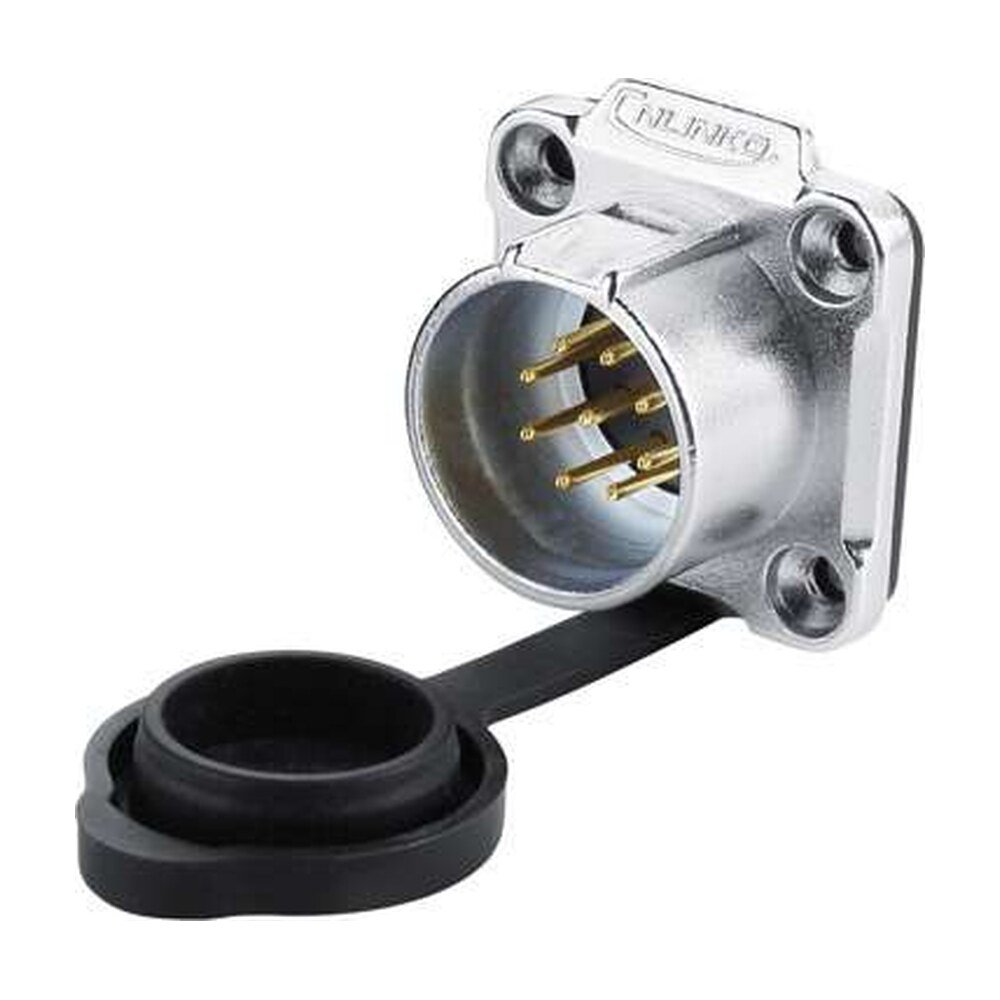 LP-20-C09SX-03-102, 9-Pin Male Panel Mount Waterproof Connector