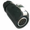 LP-20-C12PE-01-022, 12-Pin Male Cable Mount Waterproof Connector