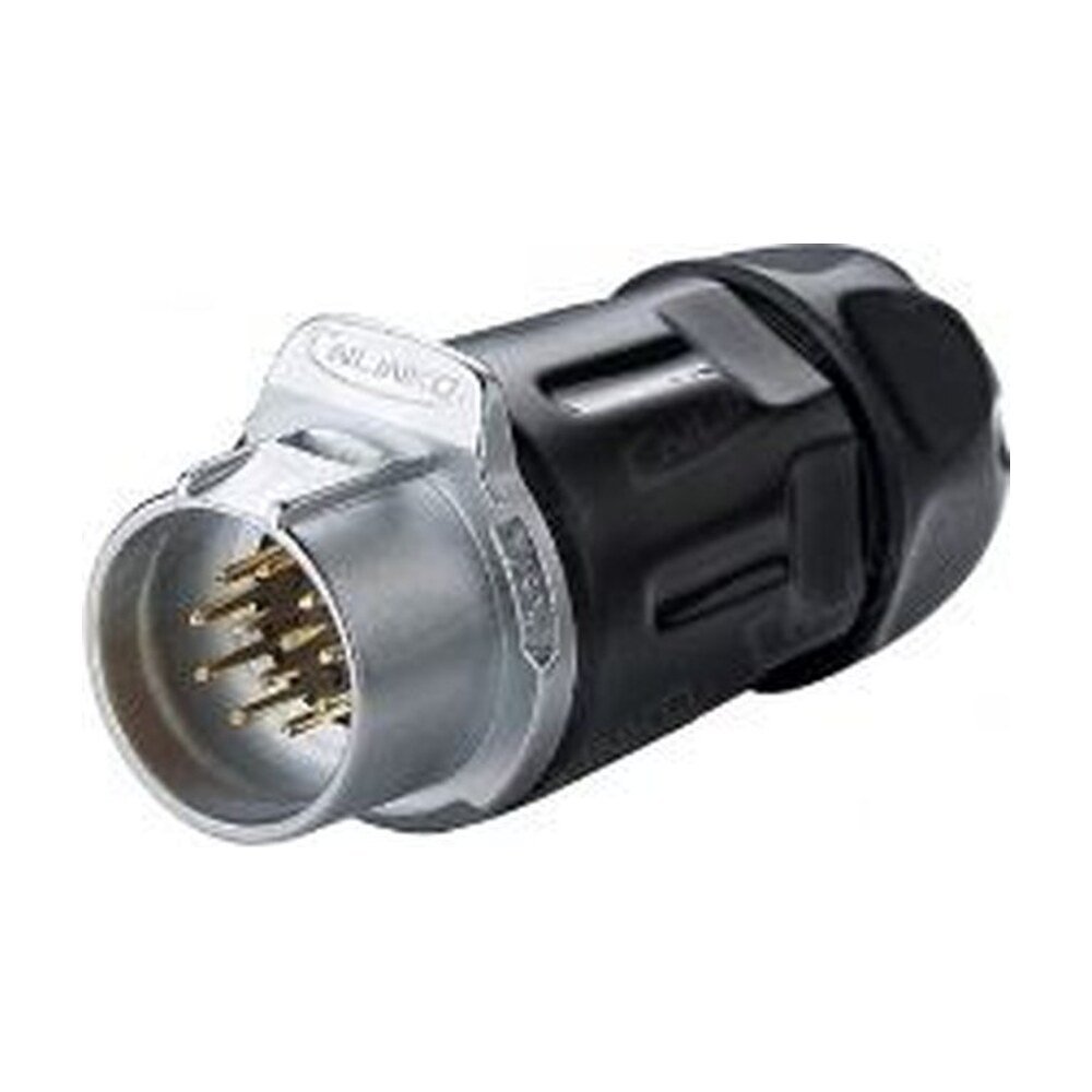 LP-20-C12PP-01-001, 12-Pin Male Push-Pull Cable Coupler Waterproof Connector