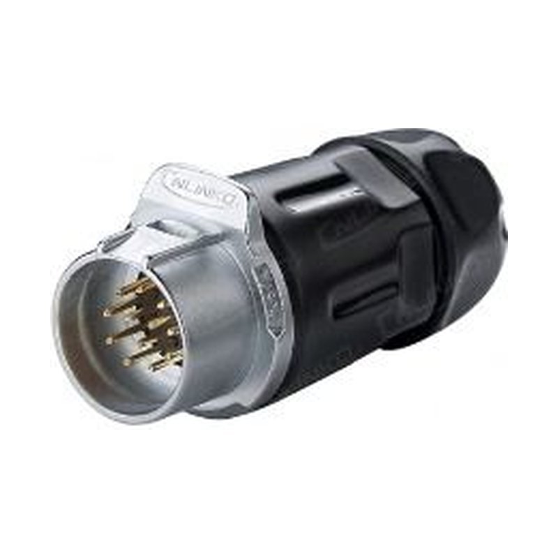 LP-20-C12PP-01-001, 12-Pin Male Push-Pull Cable Coupler Waterproof Connector