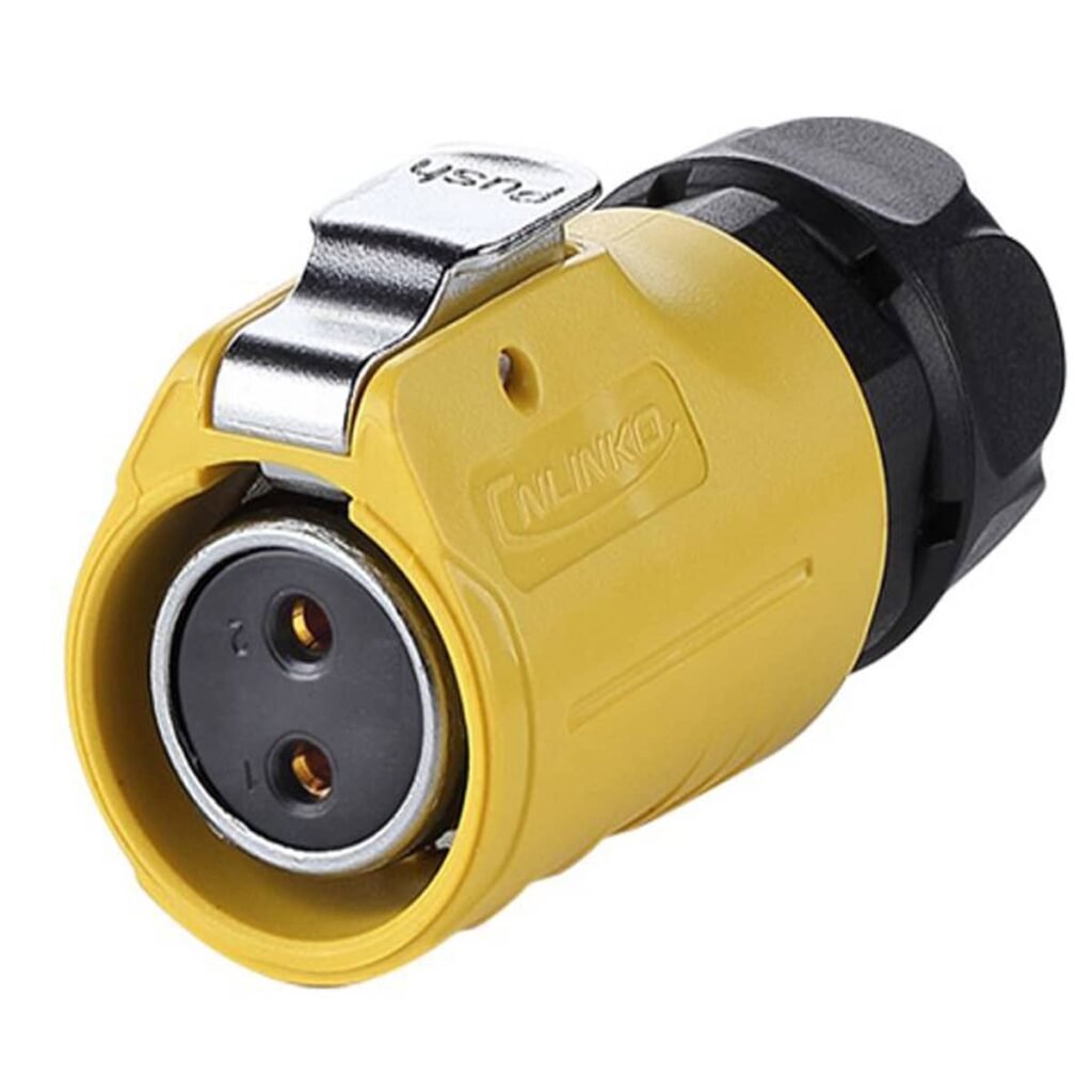 LP-20-J02PE-01-021, 2-Pin Female Cable Mount Waterproof Connector