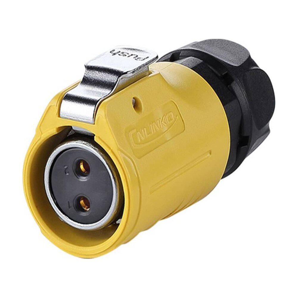 LP-20-J02PE-01-021, 2-Pin Female Cable Mount Waterproof Connector