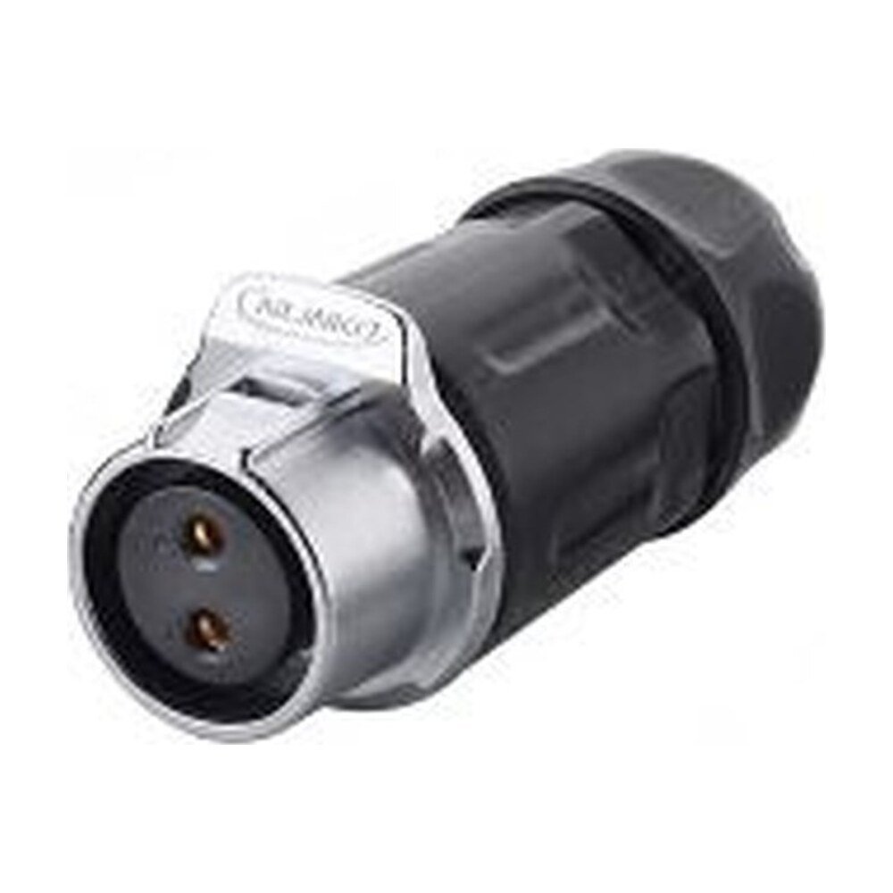 LP-20-J02PP-01-001, 2-Pin Female Push-Pull Cable Coupler Waterproof Connector