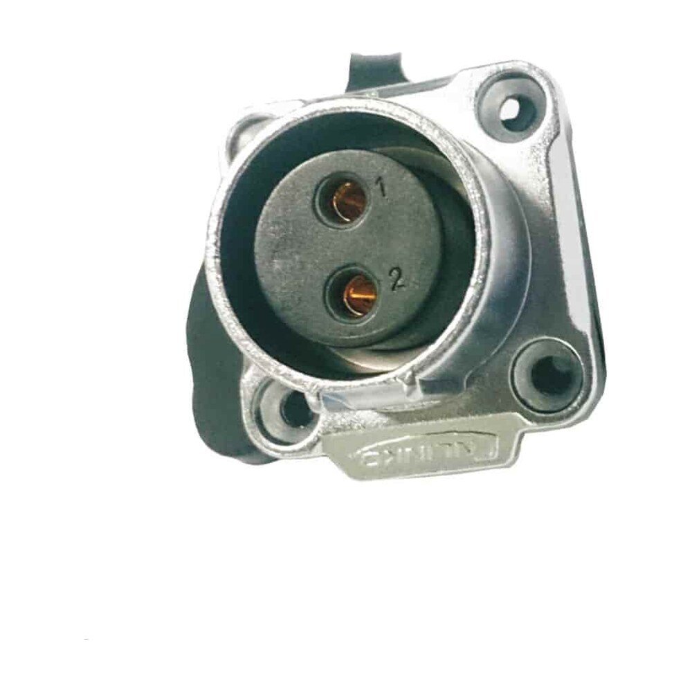 LP-20-J02SX-03-401, 2-Pin Female Panel Mount Waterproof Connector