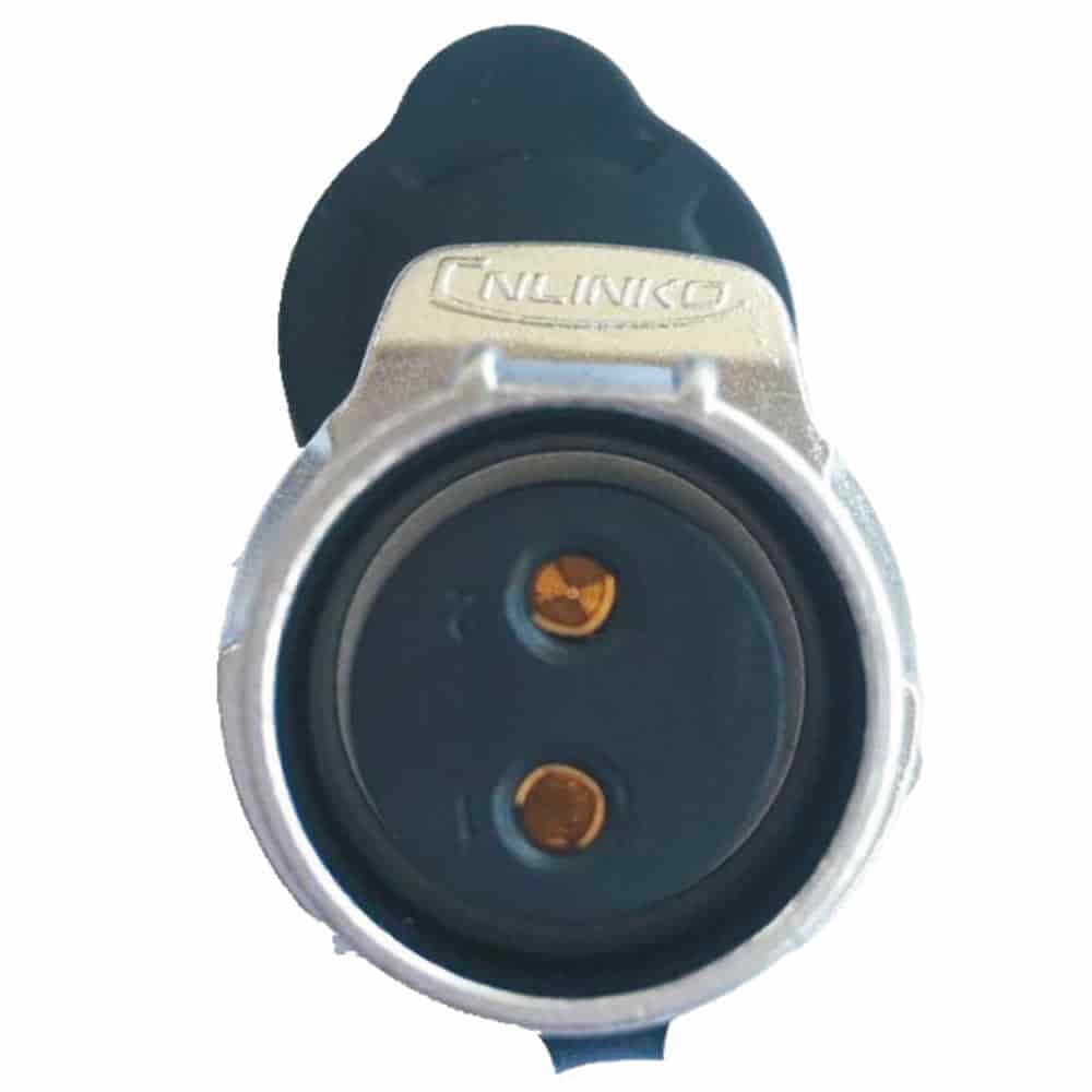 LP-20-J02SX-03-101, 2-Pin Female Panel Mount Waterproof Connector