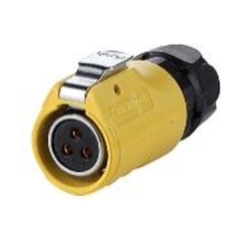 LP-20-J03PE-01-021, 3-Pin Female Cable Mount Waterproof Connector