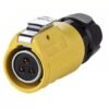 LP-20-J03PE-01-021, 3-Pin Female Cable Mount Waterproof Connector