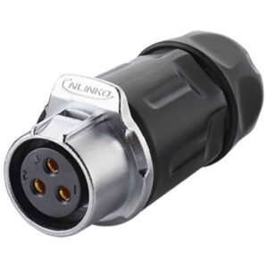 LP-20-J03PP-01-001, 3-Pin Female Push-Pull Cable Coupler Waterproof Connector
