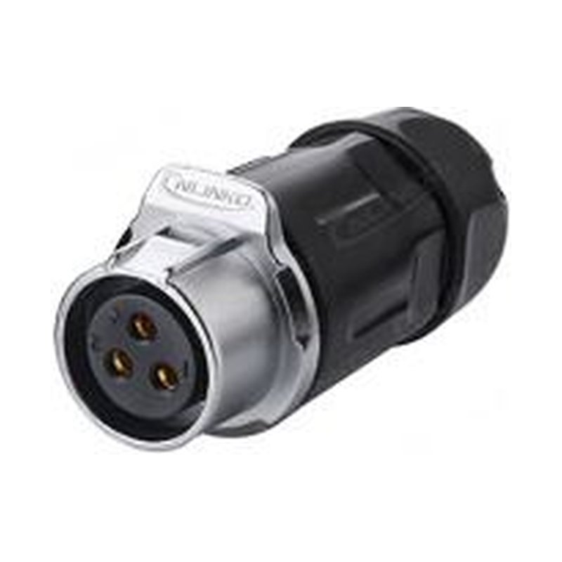 LP-20-J03PP-01-001, 3-Pin Female Push-Pull Cable Coupler Waterproof Connector