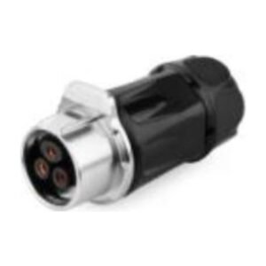 LP-20-J03PP-01-001A, 3-Pin Female Push-Pull Cable Coupler Waterproof Connector (Isolated Pin, Screw Wire)