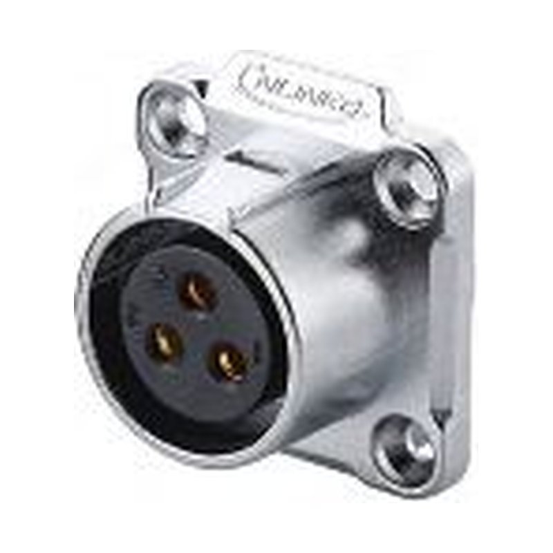 LP-20-J03SX-03-401, 3-Pin Female Panel Mount Waterproof Connector