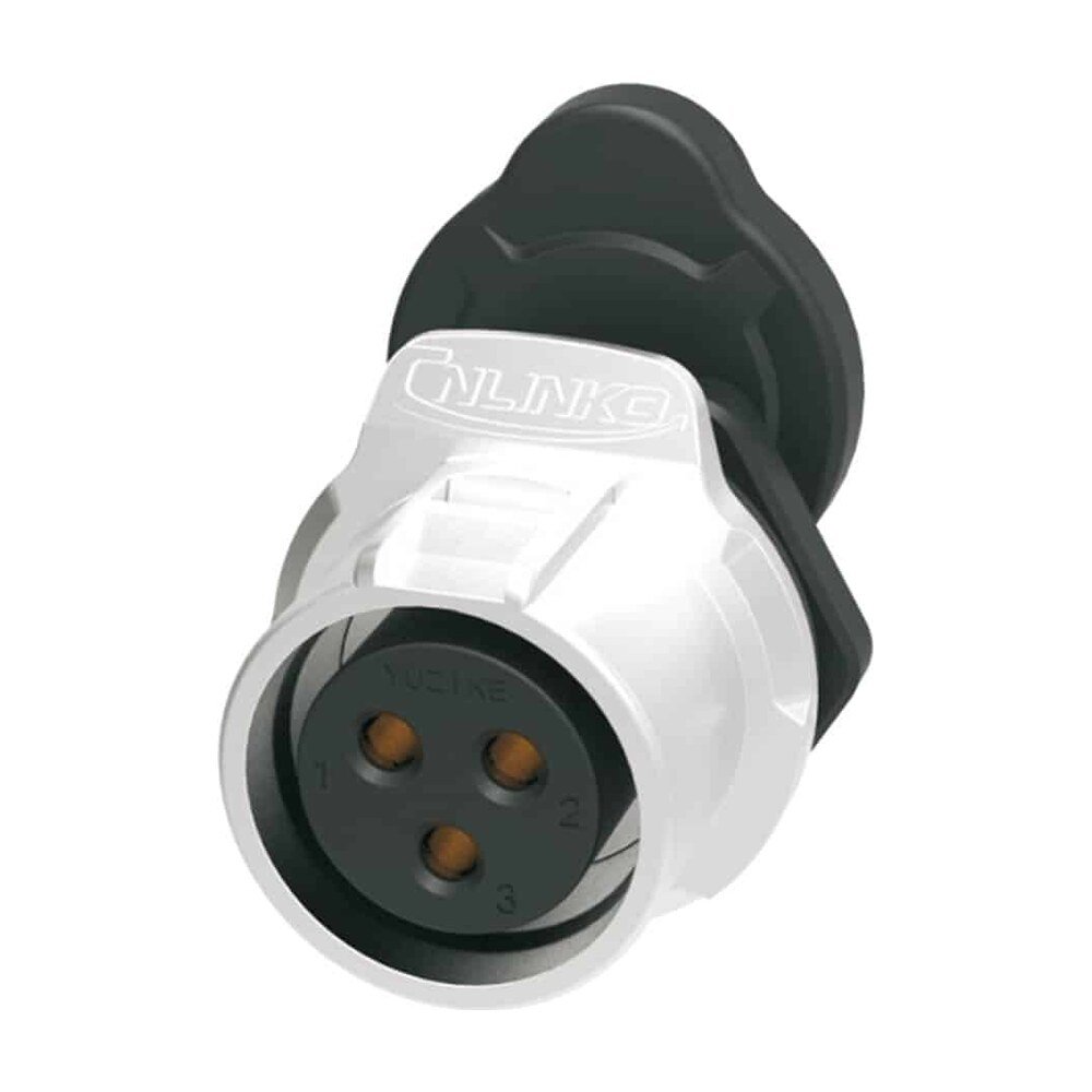 LP-20-J03SX-03-101, 3-Pin Female Panel Mount Waterproof Connector
