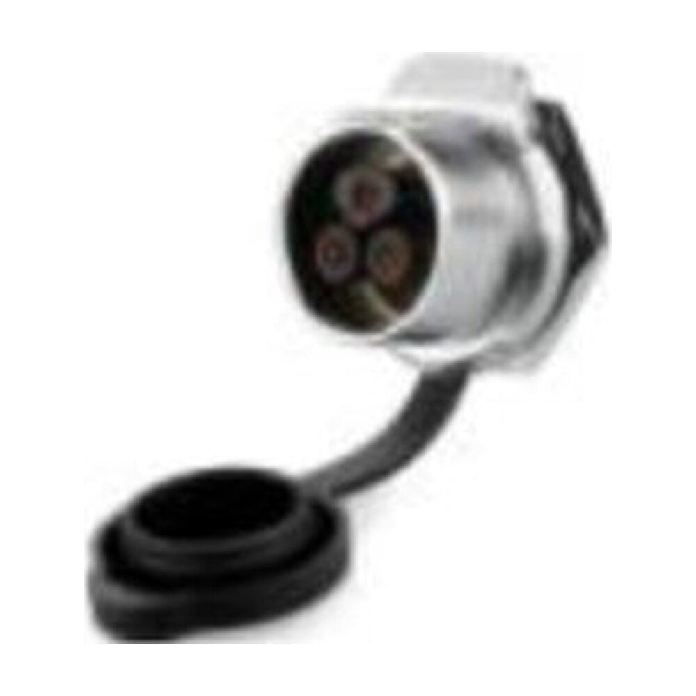 LP-20-J03SX-23-101A, 3-Pin Female Panel Mount Waterproof Connector (Isolated Pin, 1-Hole Install, Screw Wire)