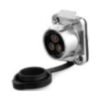 LP-20-J03SX-06-003, 3-Pin Female Panel Mount Waterproof Connector (Isolated Pin, 3-Hole Install, Screw Wire)