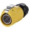 LP-20-J04PE-01-021, 4-Pin Female Cable Mount Waterproof Connector