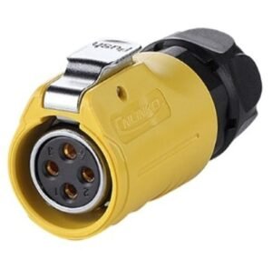 LP-20-J04PE-01-021, 4-Pin Female Cable Mount Waterproof Connector