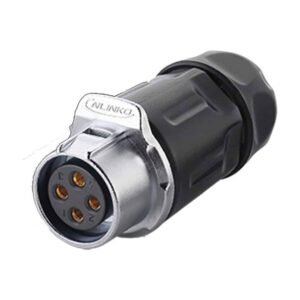 LP-20-J04PP-01-001, 4-Pin Female Push-Pull Cable Coupler Waterproof Connector