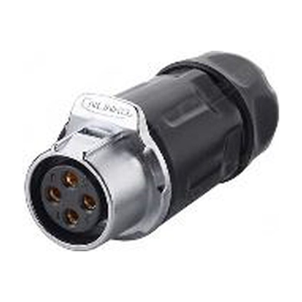 LP-20-J04PP-01-001, 4-Pin Female Push-Pull Cable Coupler Waterproof Connector