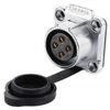 LP-20-J04SX-03-401, 4-Pin Female Panel Mount Waterproof Connector