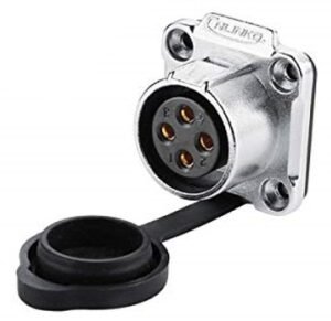 LP-20-J04SX-03-401, 4-Pin Female Panel Mount Waterproof Connector