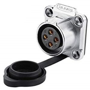 LP-20-J04SX-03-401, 4-Pin Female Panel Mount Waterproof Connector