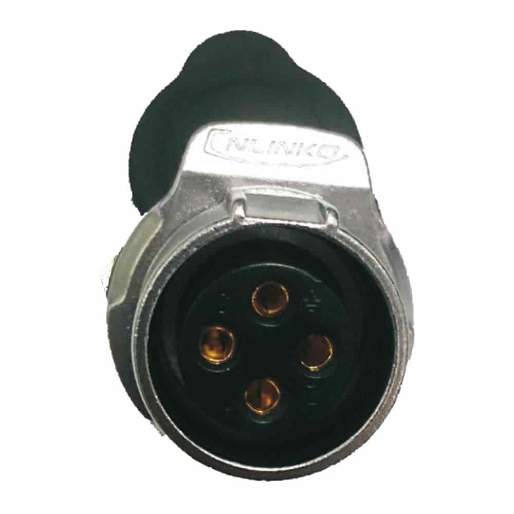 LP-20-J04SX-03-101, 4-Pin Female Panel Mount Waterproof Connector