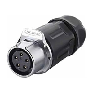LP-20-J05PP-01-001, 5-Pin Female Push-Pull Cable Coupler Waterproof Connector