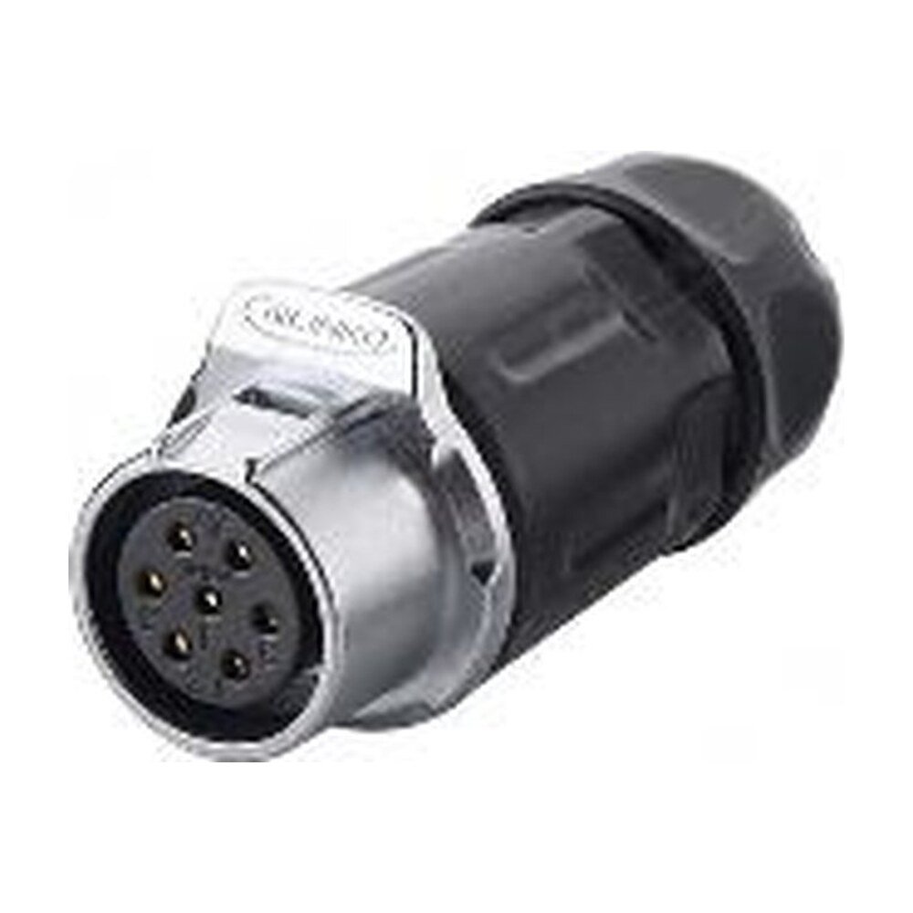 LP-20-J07PP-01-001, 7-Pin Female Push-Pull Cable Coupler Waterproof Connector
