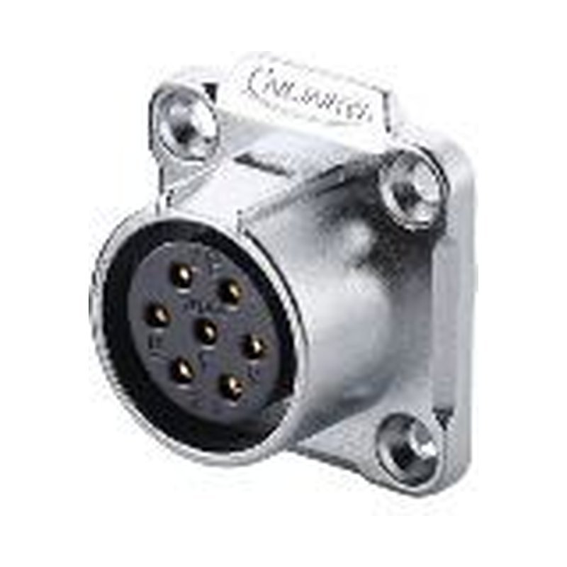 LP-20-J07SX-03-401, 7-Pin Female Panel Mount Waterproof Connector