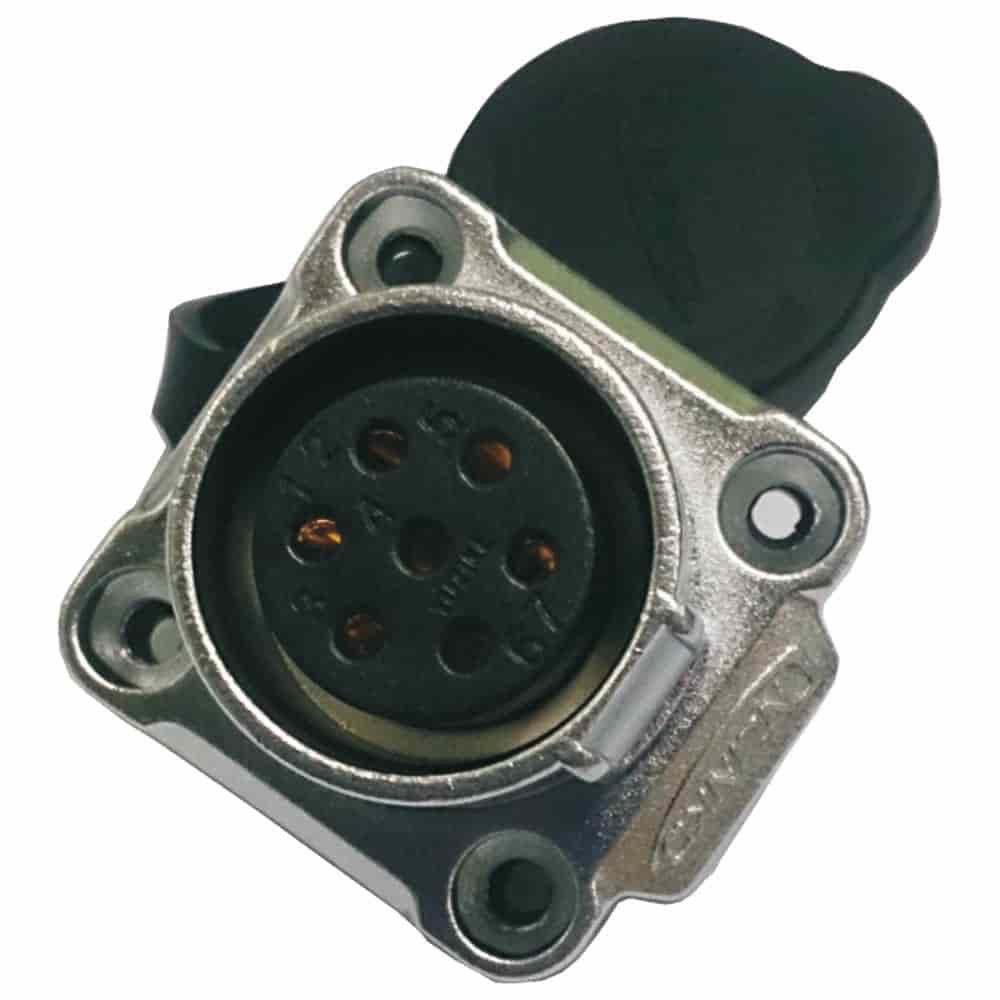 LP-20-J07SX-03-401, 7-Pin Female Panel Mount Waterproof Connector