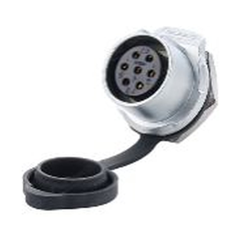 LP-20-J07SX-03-101, 7-Pin Female Panel Mount Waterproof Connector