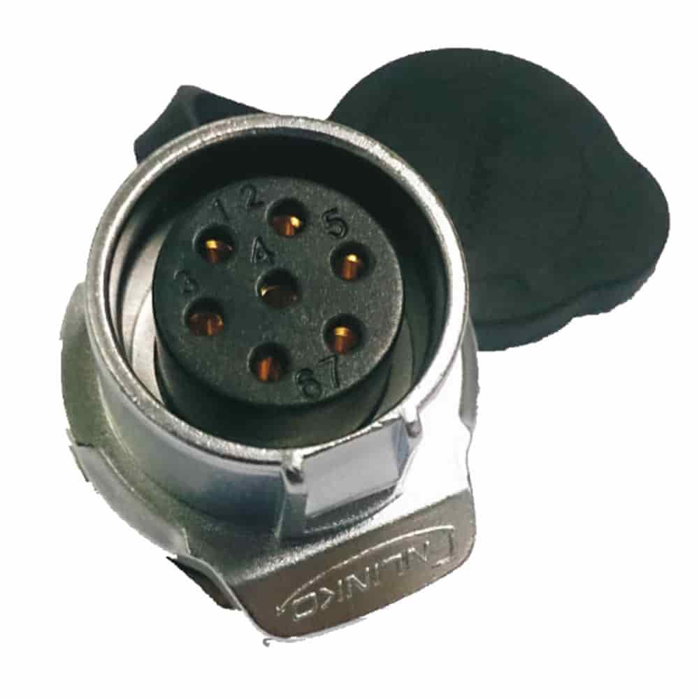 LP-20-J07SX-03-101, 7-Pin Female Panel Mount Waterproof Connector