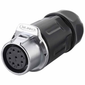 LP-20-J09PP-01-001, 9-Pin Female Push-Pull Cable Coupler Waterproof Connector