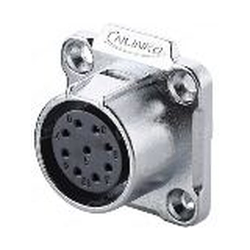 LP-20-J09SX-03-401, 9-Pin Female Panel Mount Waterproof Connector
