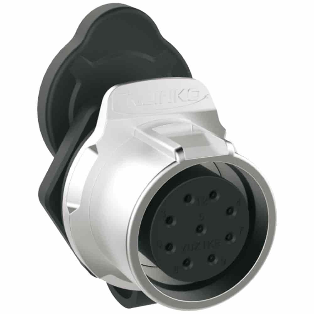 LP-20-J09SX-03-101, 9-Pin Female Panel Mount Waterproof Connector