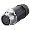 LP-20-J12PP-01-001, 12-Pin Female Push-Pull Cable Coupler Waterproof Connector
