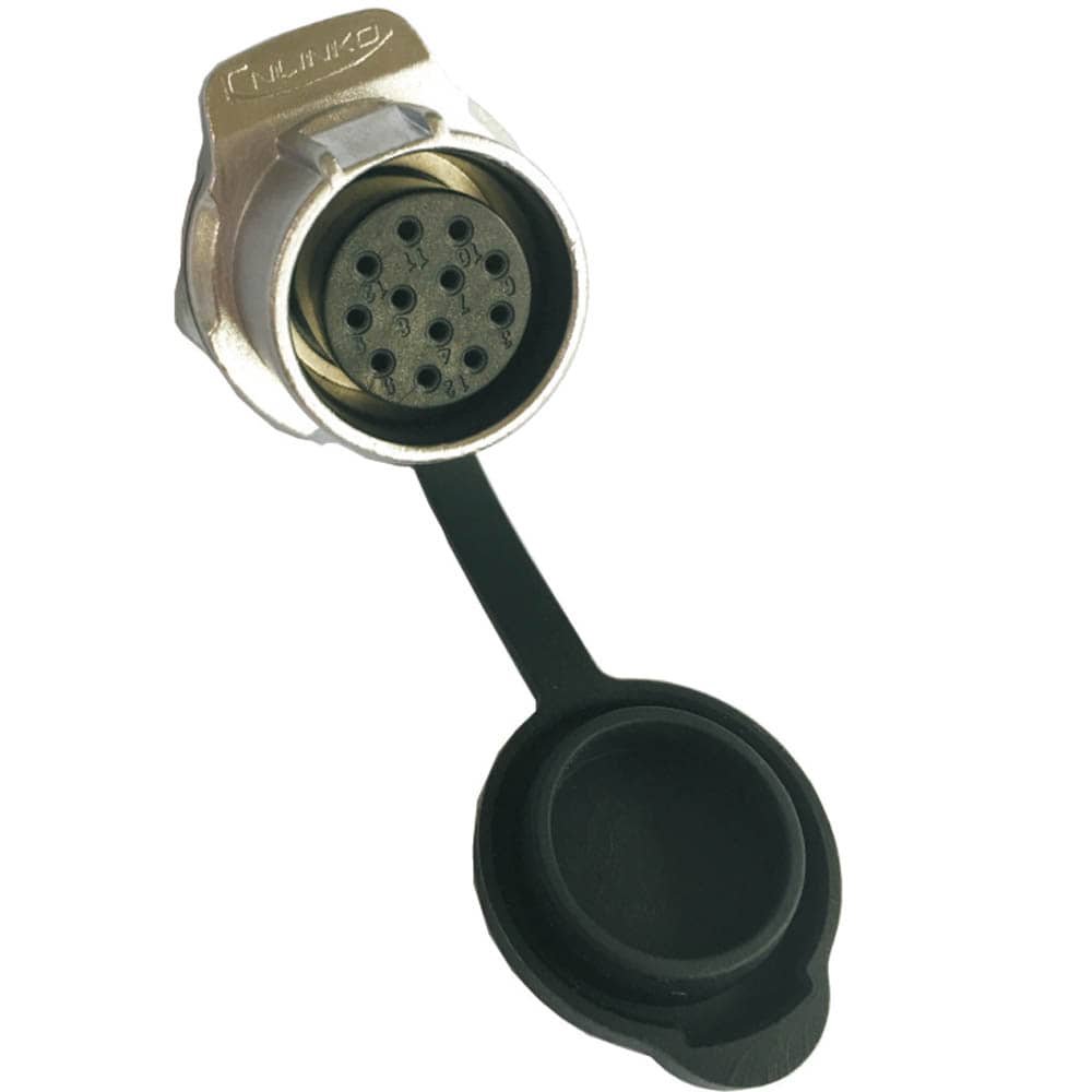 LP-20-J12SX-03-101, 12-Pin Female Panel Mount Waterproof Connector