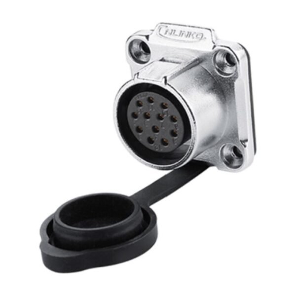 LP-20-J12SX-03-401, 12-Pin Female Panel Mount Waterproof Connector
