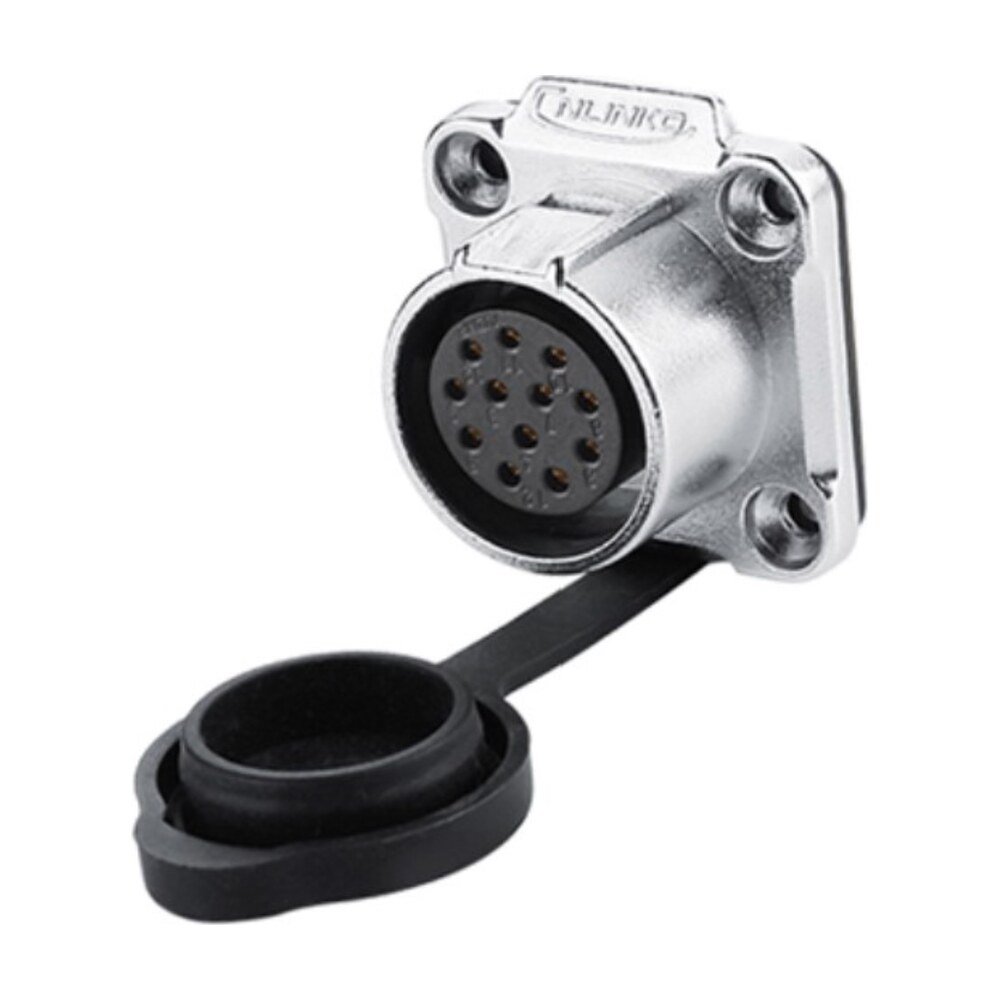 LP-20-J12SX-03-401, 12-Pin Female Panel Mount Waterproof Connector