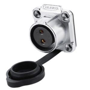LP-20-J02SX-03-401, 2-Pin Female Panel Mount Waterproof Connector